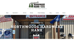 Desktop Screenshot of northwoodshardwarehank.com