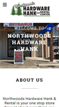 Mobile Screenshot of northwoodshardwarehank.com